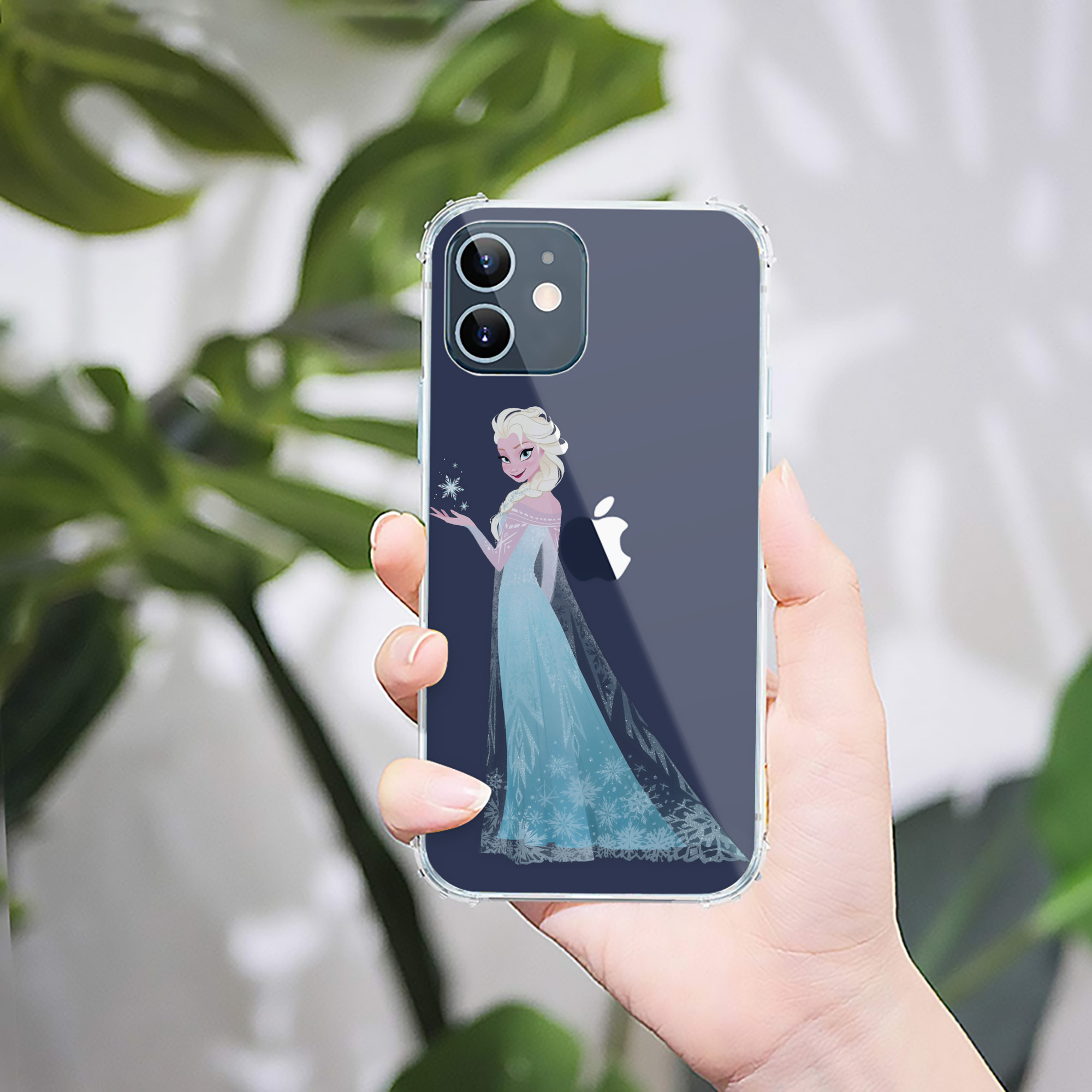 （画像用） アナと雪の女王 アンナ エルサ Frozen Anna Elsa 【iPhone 12シリーズ対応】透明スマホケース（クリアソフトケース）